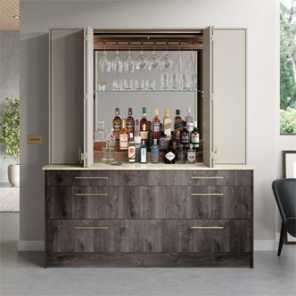 Bar kitchen dresser