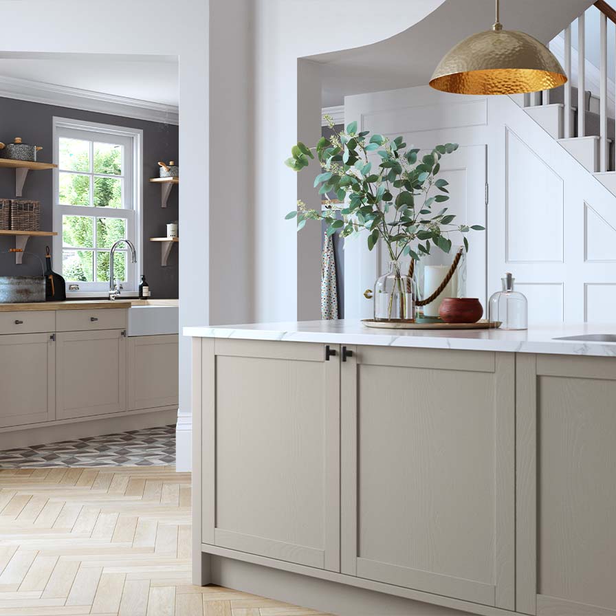 A skinny shaker kitchen in farringdon grey